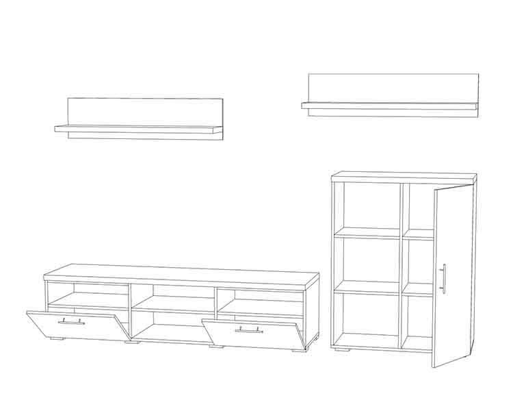 Вітальня 60 FlashNika Mebel