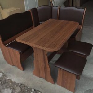Кухонний куточок Граф ДСП горіх екко, обивка шоколад
